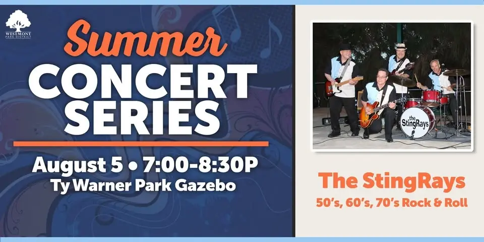 RESCHEDULED: The StingRays in Westmont NOW WED 8/5/26-7pm
