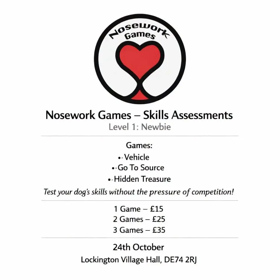 Nosework Games Skills Assessments