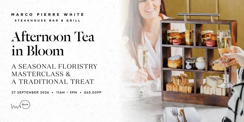 Autumnal wreath workshop & afternoon tea in Marco Pierre White