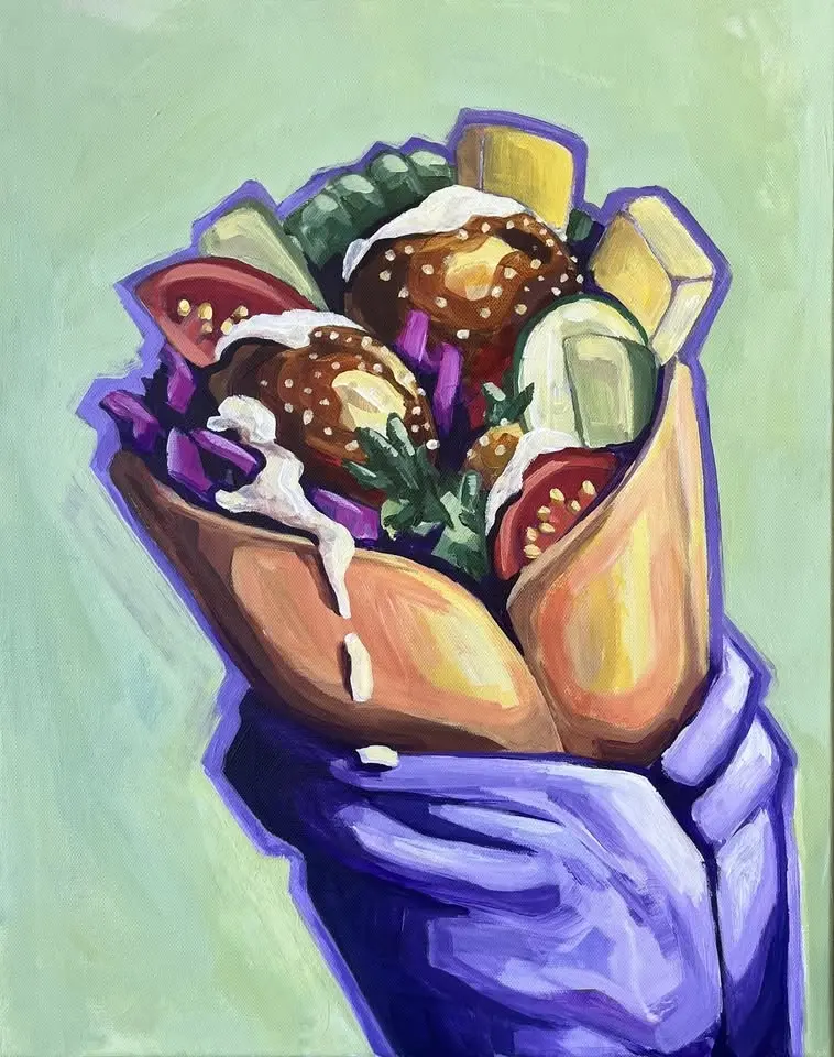 SIP AND CREATE: EAT & PAINT FALAFEL