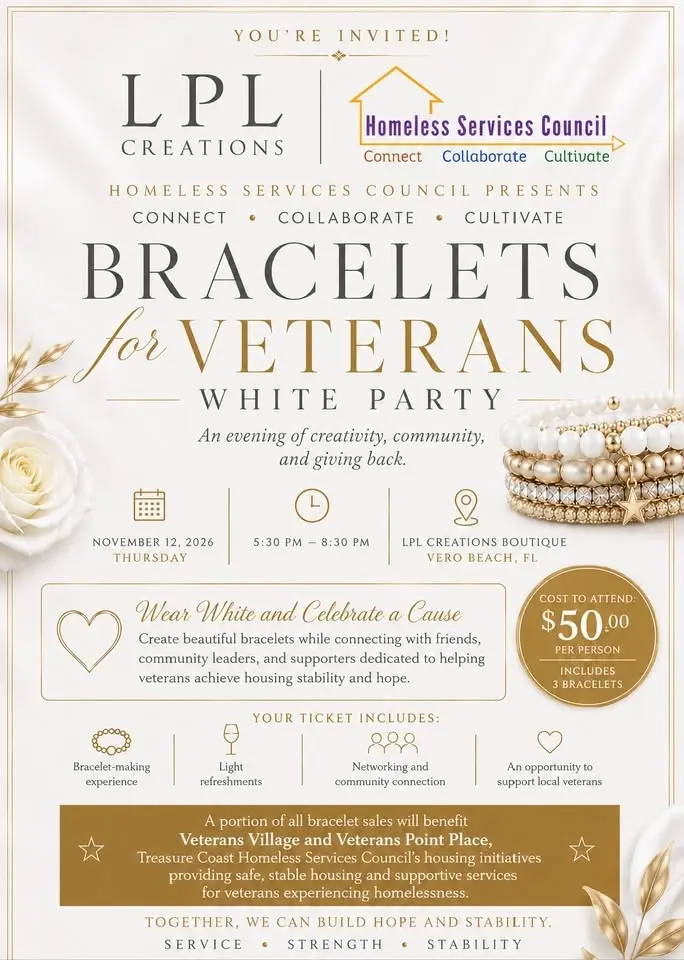 Bracelets for Veterans White Party
