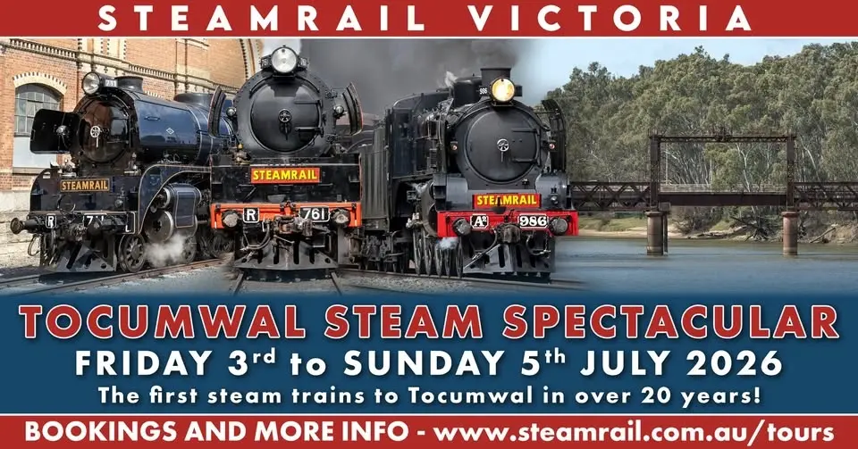 Tocumwal Steam Spectacular - 3rd - 5th July 2026