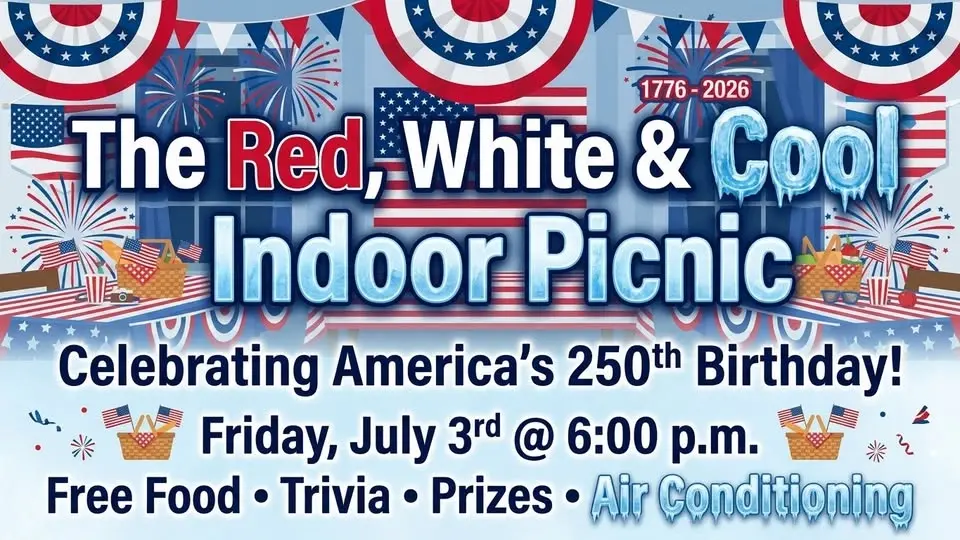 The Red, White & Cool Indoor Picnic