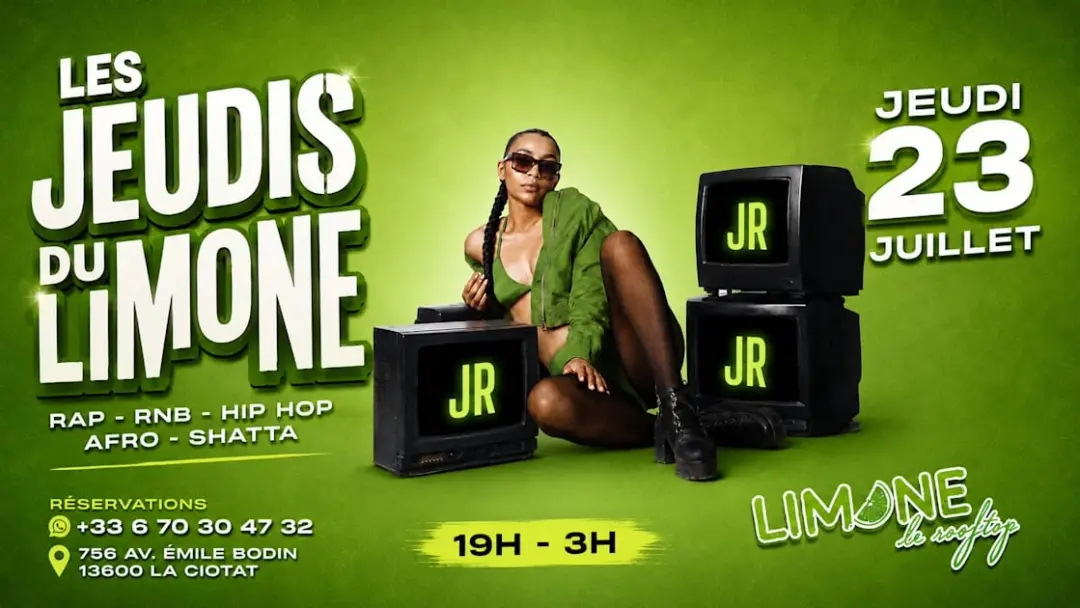 Les Jeudis Du Limone  23 Juillet 19h 03h Rap Hip Pop Afro