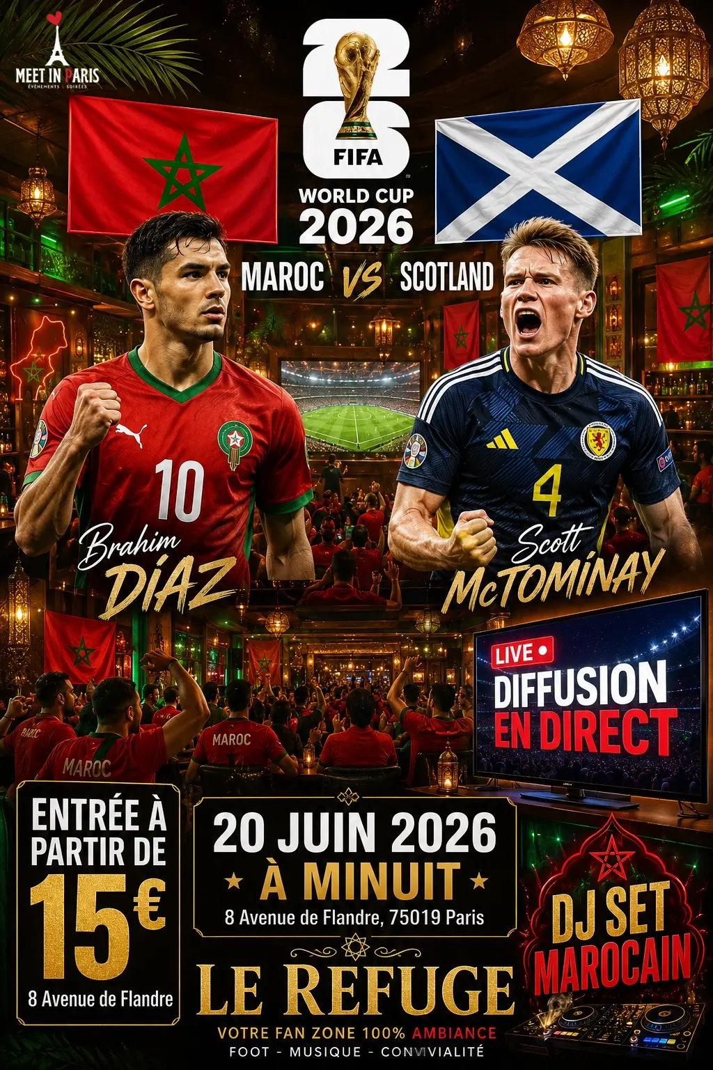 Match⚽️CDM🏆Mar🇲🇦Haï🇭🇹🎧🎉FAN zone 🇲🇦🇲🇦🇲🇦🇲🇦