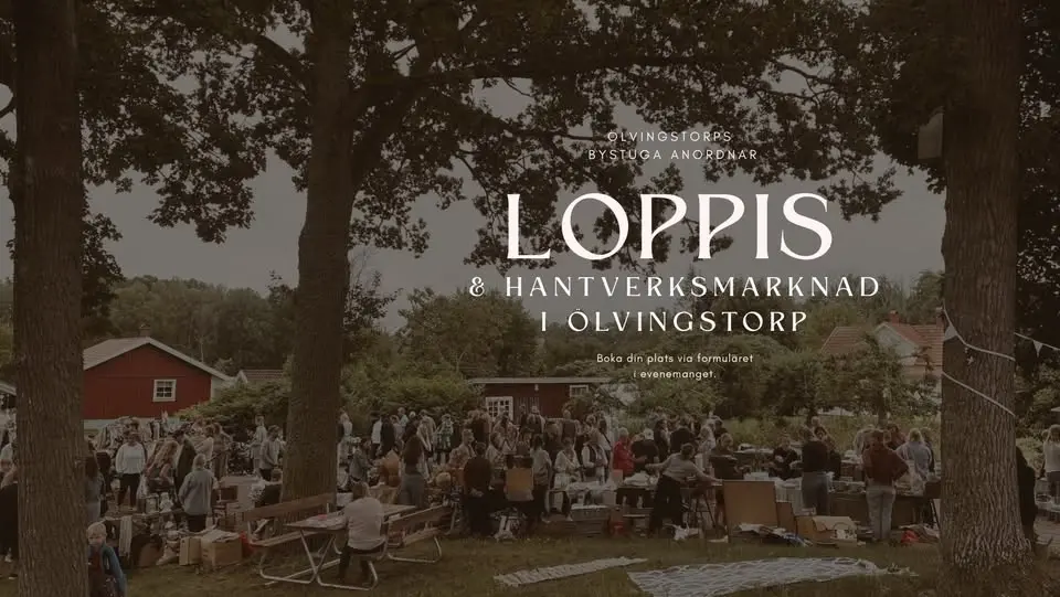 Loppis & hantverksmarknad  i Ölvingstorp