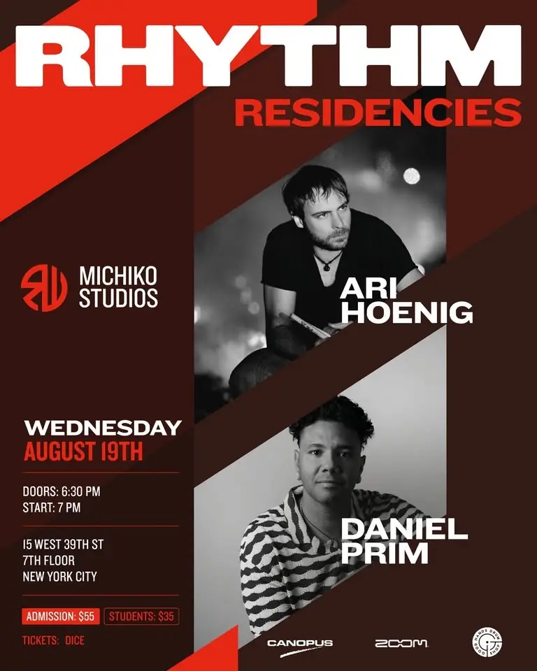 Rhythm Residency 1: Ari Hoenig + Daniel Prim