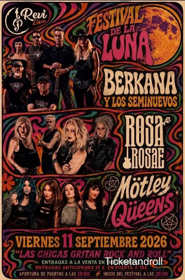 Festival de la luna , las chicas gritan rock sn roll 
