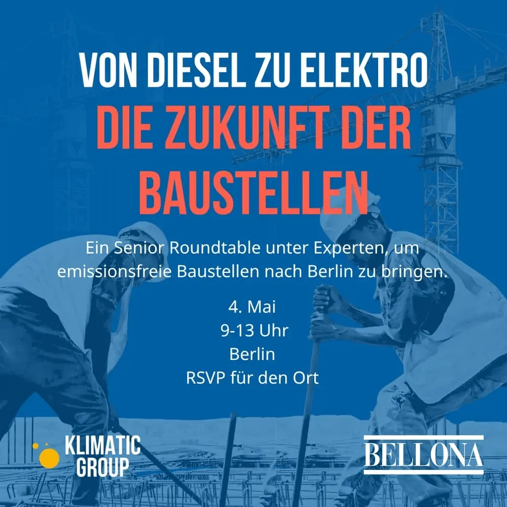 Von Diesel zu Elektro: Die Zukunft der Baustellen