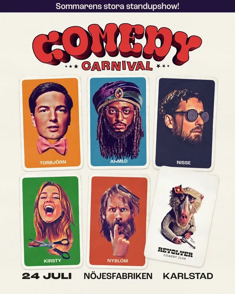 Comedy Carnival: Sommarens stora standupshow! • 24/7 • Karlstad