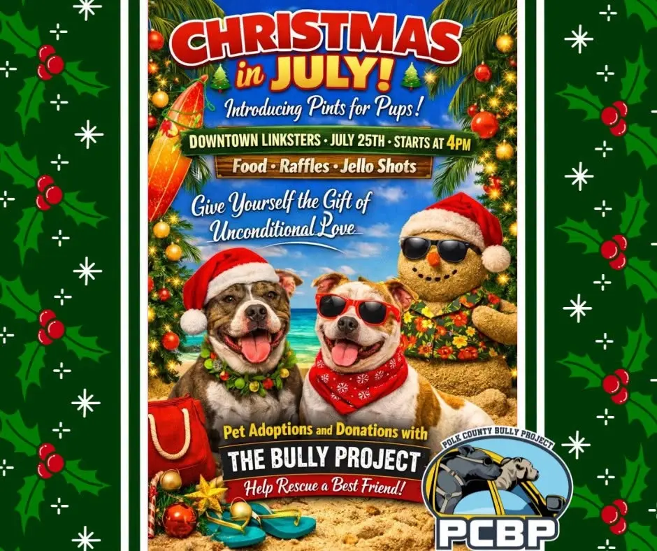 Christmas in July - Pints for Pups at Linksters!