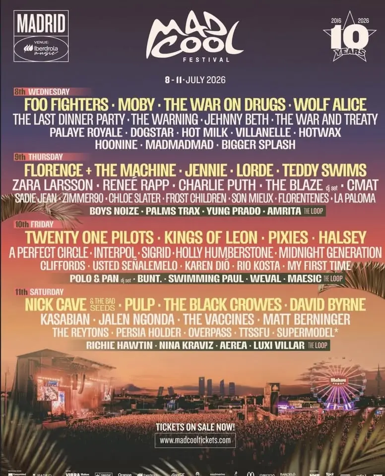 MAD COOL FESTIVAL • MADRID SPAIN