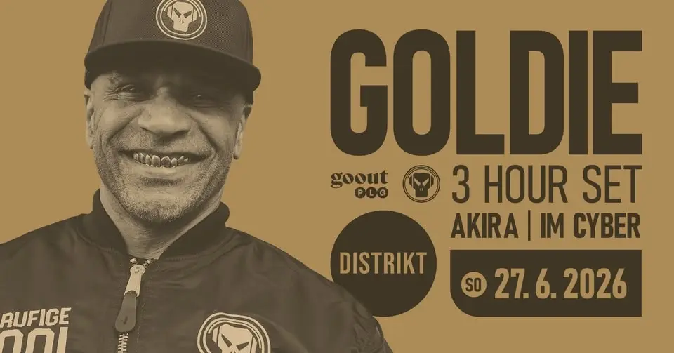 Goldie v Praze. The legend is back ⚫ Distrikt Prague