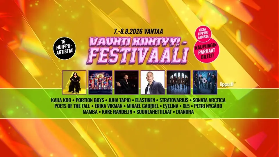 Vauhti Kiihtyy! Vantaa -Festivaali 2026