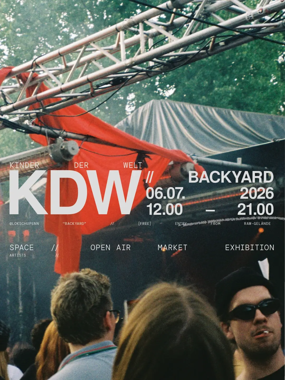 FREE OPEN AIR: KINDER DER WELT 'BACKYARD' FEATURING VIMANA with MARKET & EXHIBITION