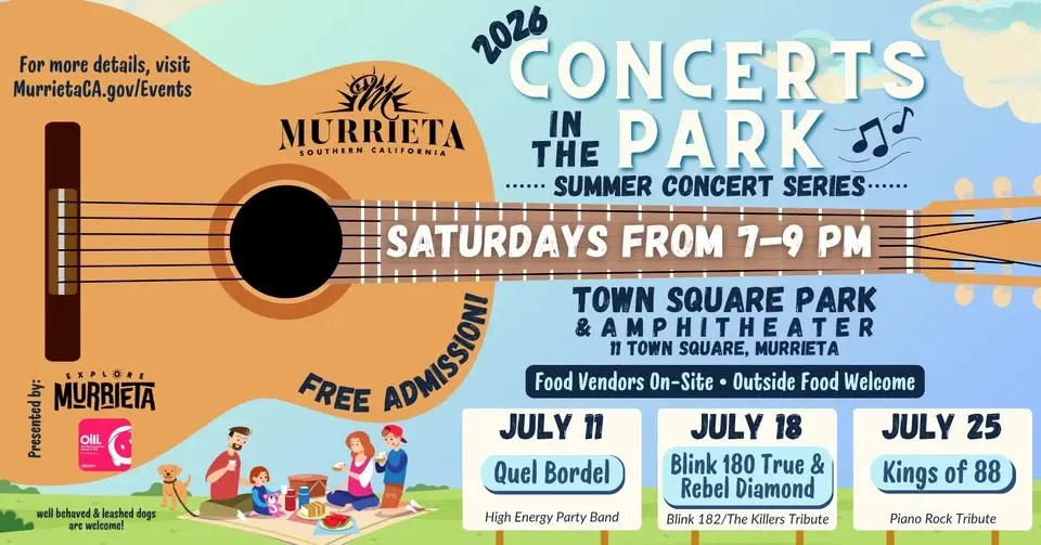 2026 Murrieta Summer Concert in the Park