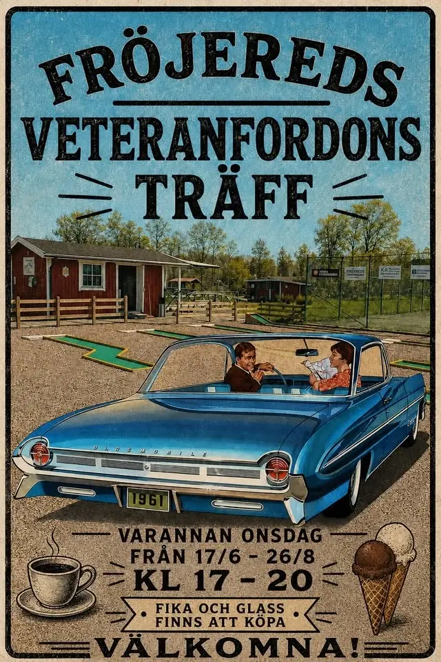 Veteranfordonsträff I Fröjered