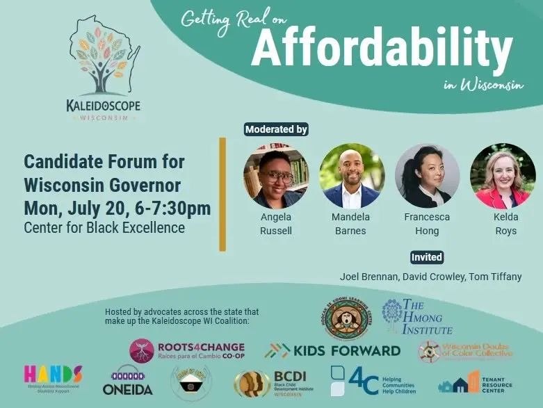 Gubernatorial Forum on Affordability (child care, housing, food, gas,)