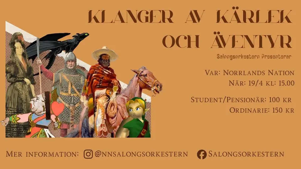 Salongsorkesterns vårkonsert - Klanger av kärlek och äventyr