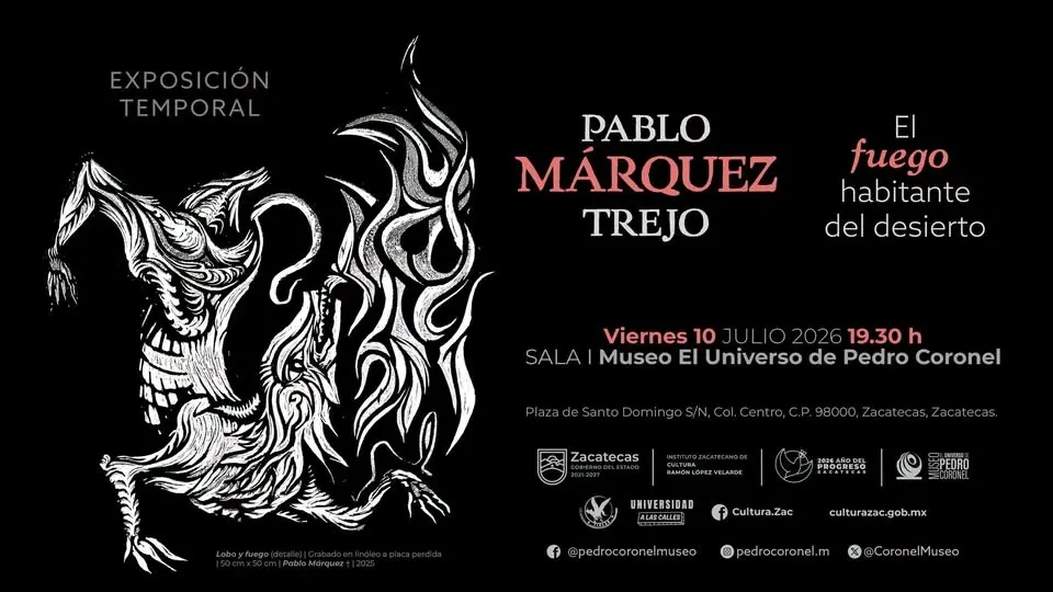 Exposición "El fuego habitante del desierto" de Pablo Márquez Trejo 