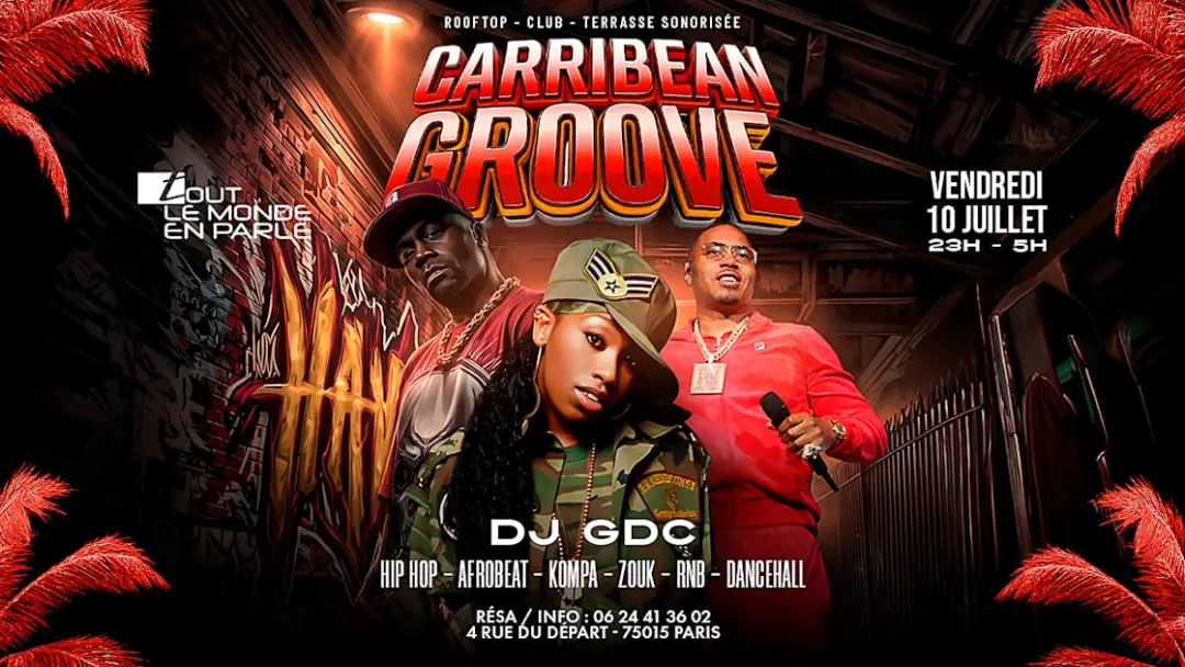 Soiree Caribbean Groove ,Club Terrasse Hiphop Afrobeat
