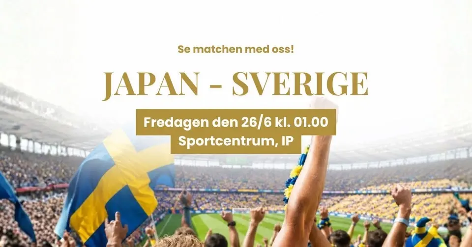 Japan vs Sverige på Sportcentrum