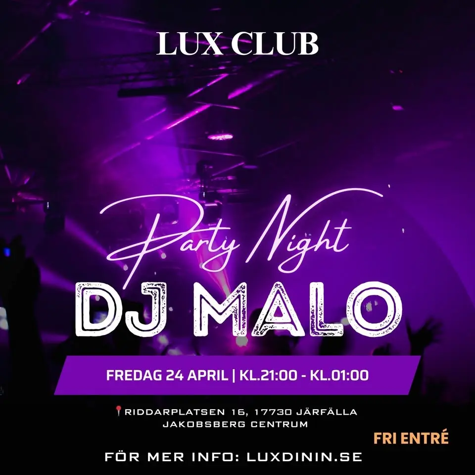 Dj Malo live @LUX Club🎧🪩🔥