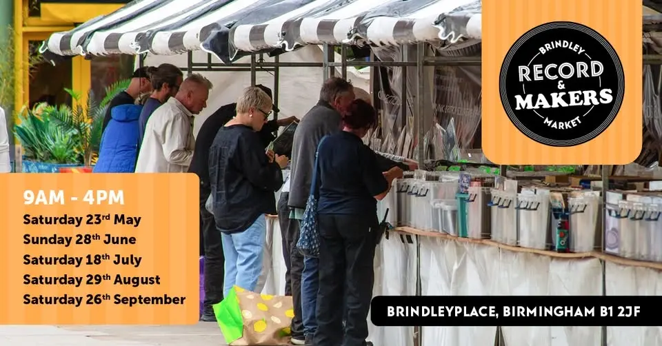 Brindleyplace Vinyl Record Fair - June 28th - 9am - 4pm