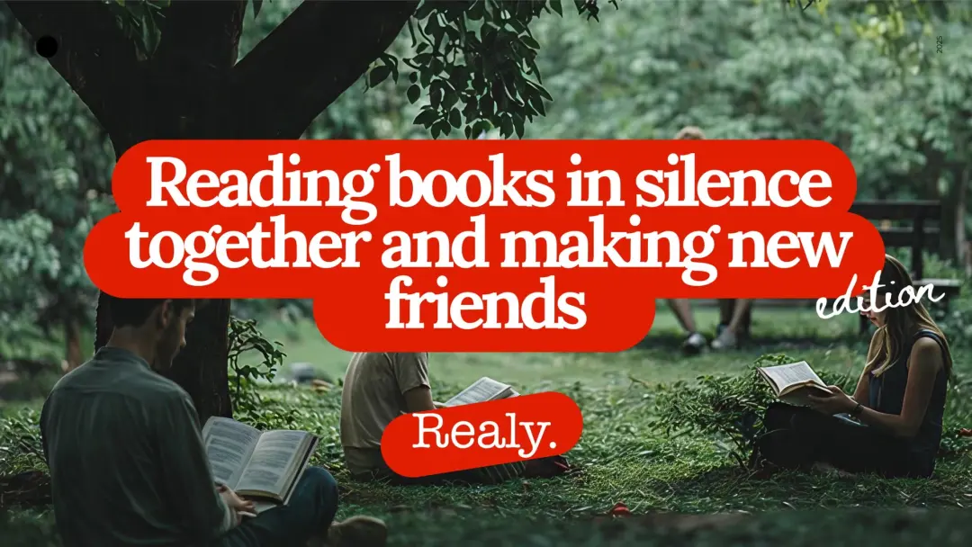 Reading books in silence — Make New Friends in Lisbon