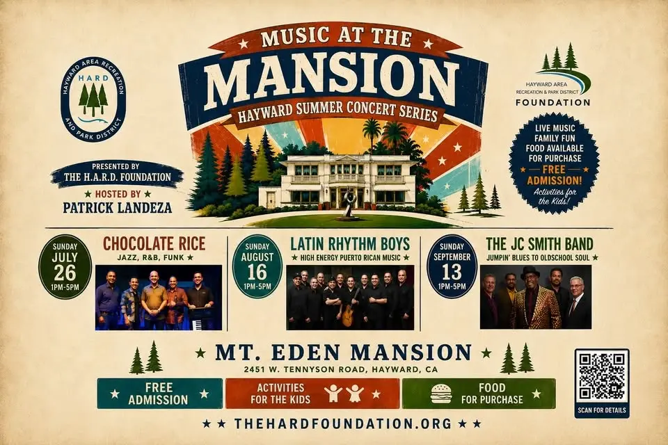 Music at the Mansion - Hayward Summer Concert Series Feat. Chocolate Rice