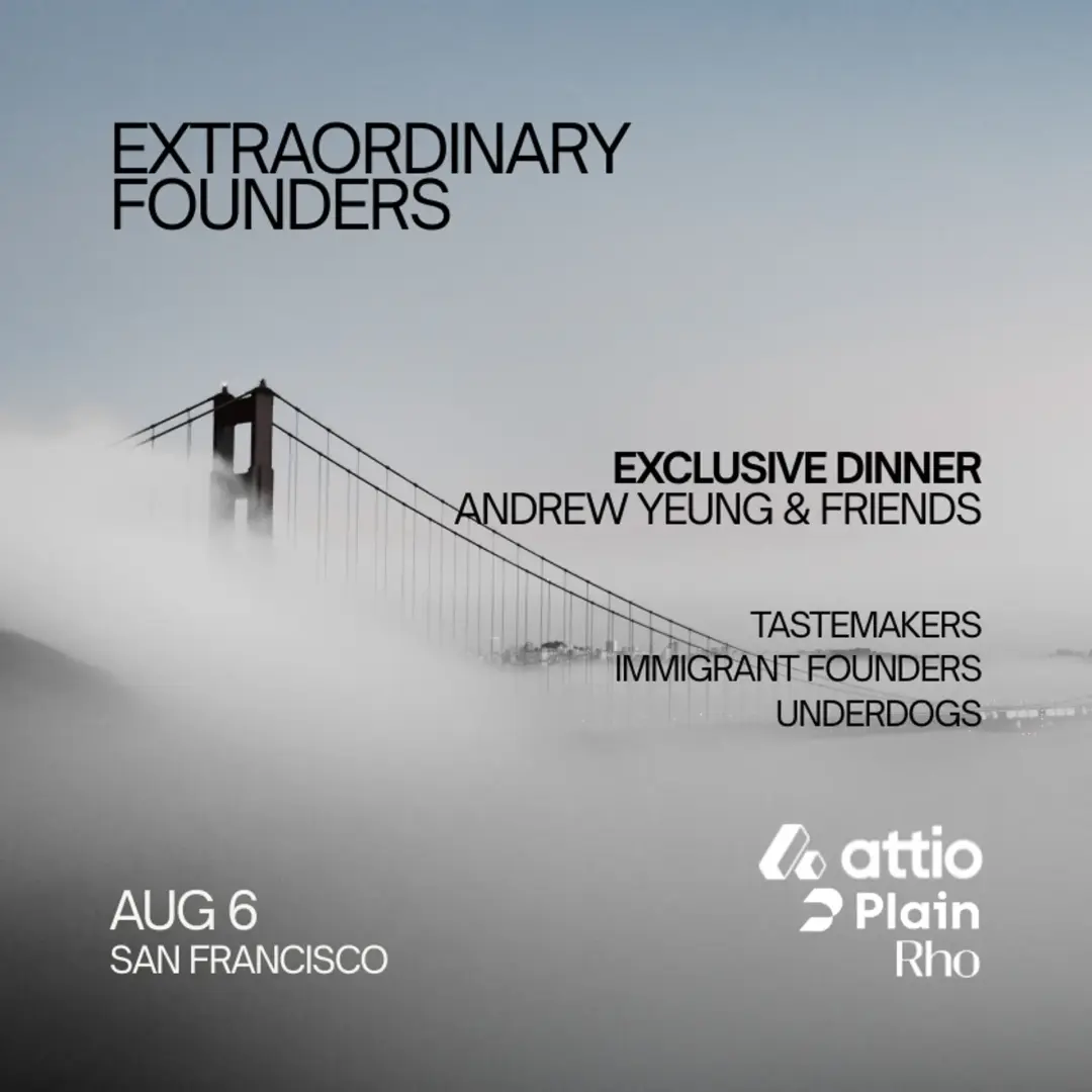 Extraordinary Founders Dinner (hosted by Andrew Yeung)