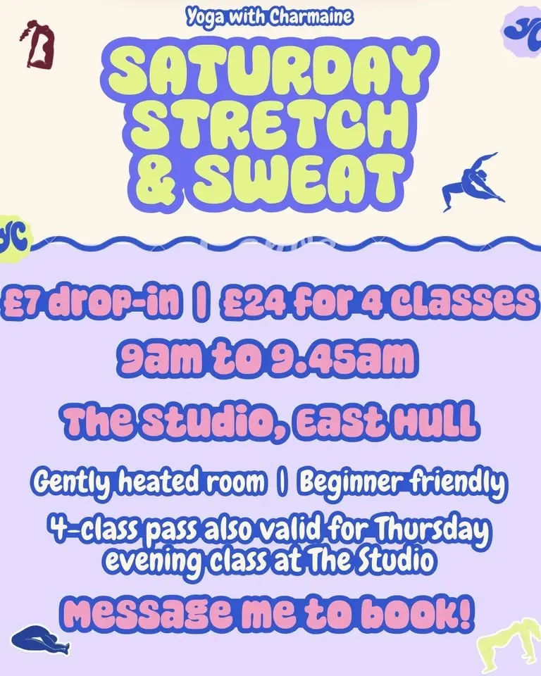 Saturday Stretch and Sweat! 💧💜