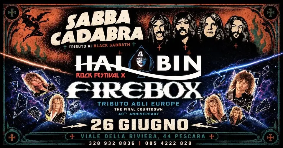 SabbaCadabra & Firebox HAIBIN ROCK FESTIVAL 26 giugno2026