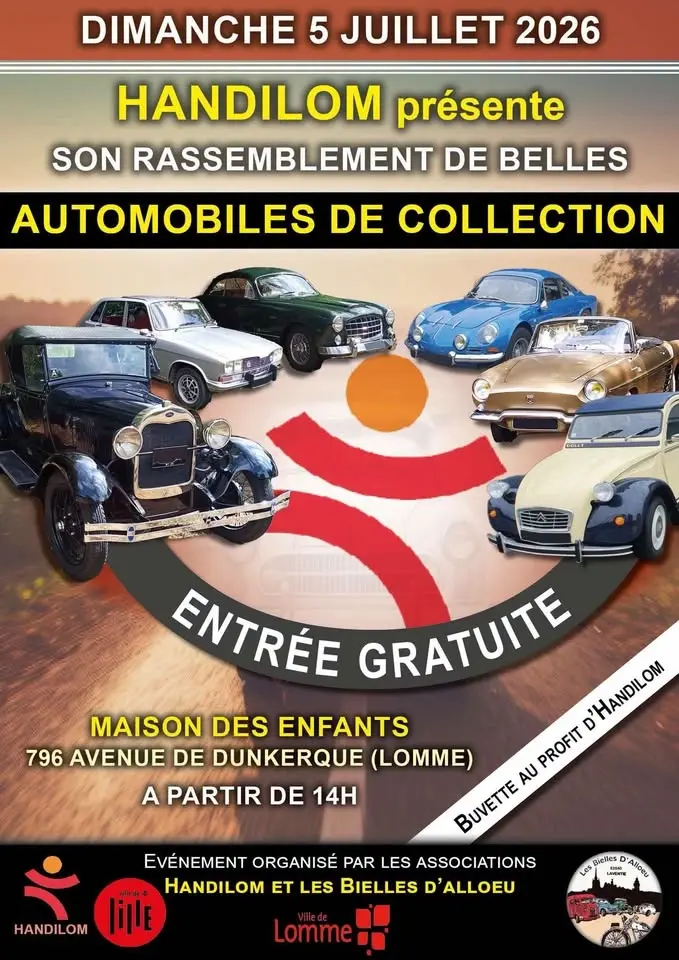 Rassemblement d'automobiles de collection