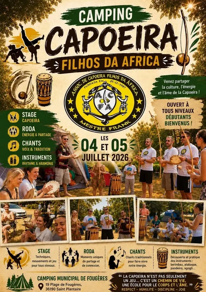 18ème STAGE D’ÉTÉ CAPOEIRA ACFA.