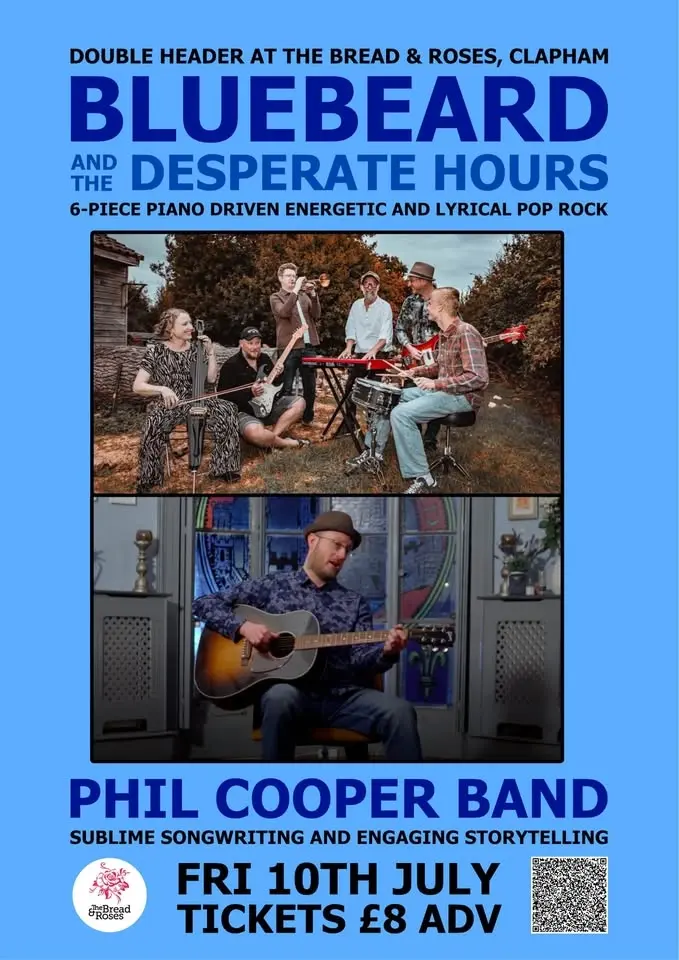 Bluebeard and the Desperate Hours/Phil Cooper Trio Double Headliner Show