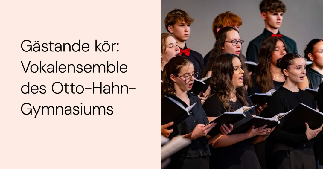Konsert med Vokalensemble des Otto-Hahn-Gymnasiums - gästande kör från Tyskland