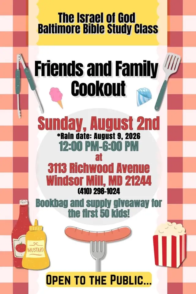 Friend & Family Cookout and Backpack Giveaway