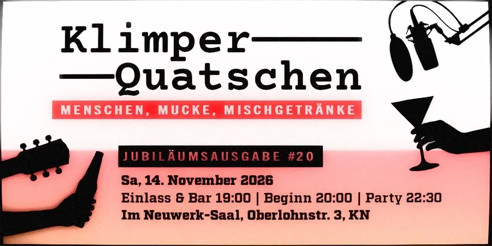 Klimperquatschen #20 im Neuwerk Saal