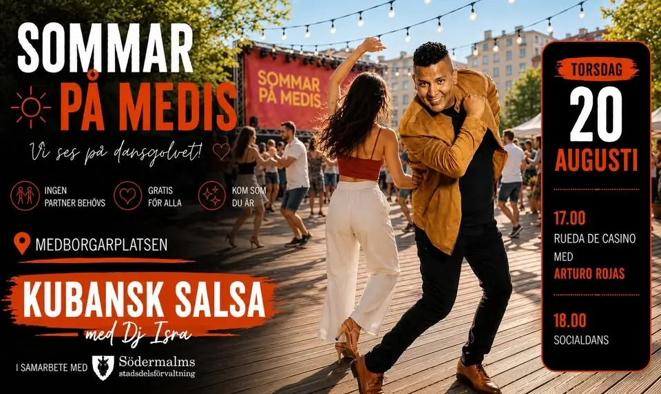 🌞🎶 Sommar på Medis! Kubansk Salsa med Dj Isra 💃🕺