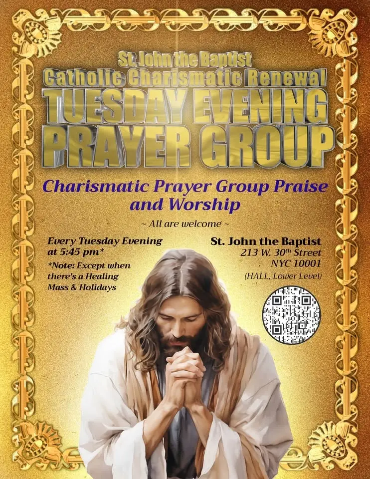 Christ-in-the-City - Charismatic Prayer Group Praise and Worship at St. John the Baptist NYC