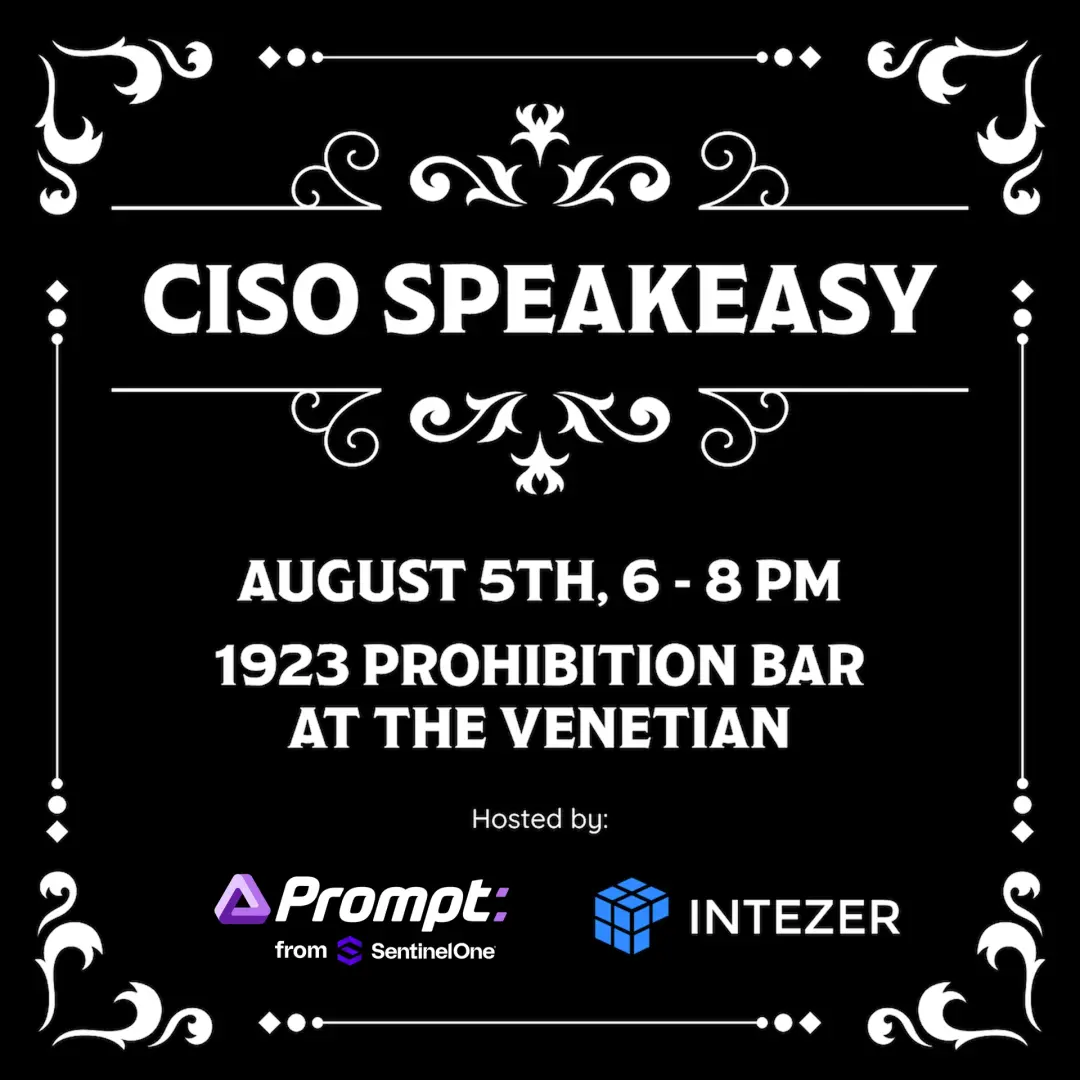 CISO Speakeasy at Black Hat 2026