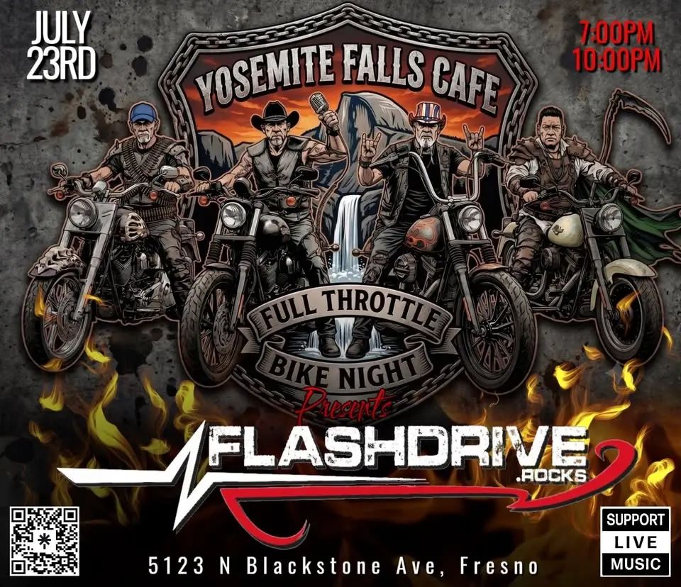 FlashDrive.Rocks rolls into Full Throttle Thursday @ Yosemite Falls Cafe