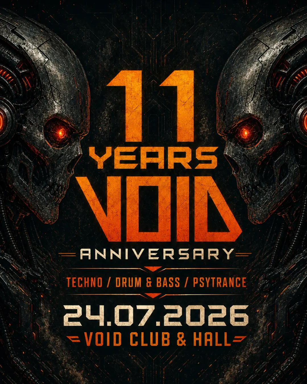 11 Years VOID Anniversary with Senchai b2b Initia, Dirty Plates, Lay.Dee Strange b2b Mr. Lafont