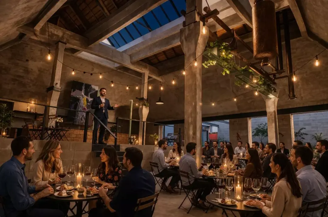 Italské Aperitivo ve fabrika Atrium
