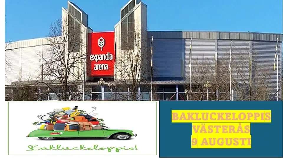 Bakluckeloppis Västerås Rocklunda stora grusplan Expandia Arena