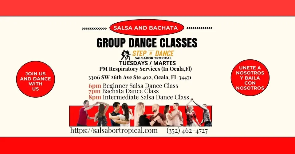 Salsa and Bachata Dance Classes Tuesdays Martes
