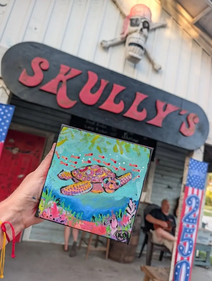 "Sea Turtle Season" paint party @ Skully's Low Country Boil 