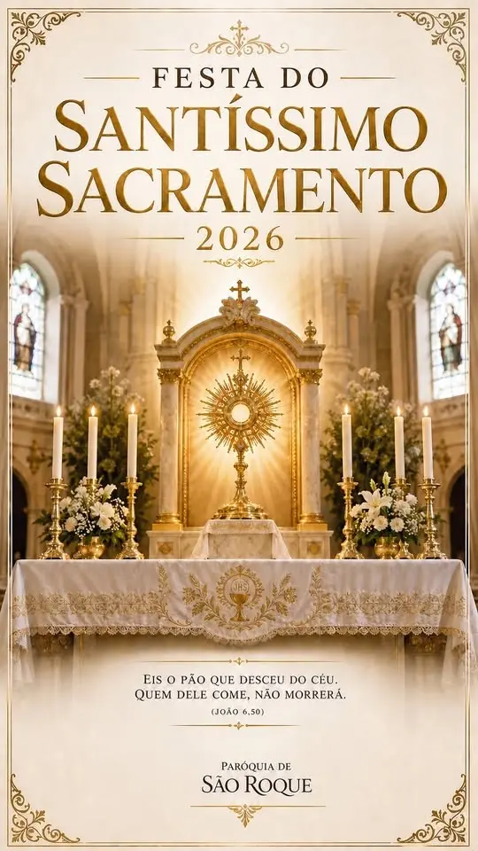Festa do Santíssimo Sacramento 2026