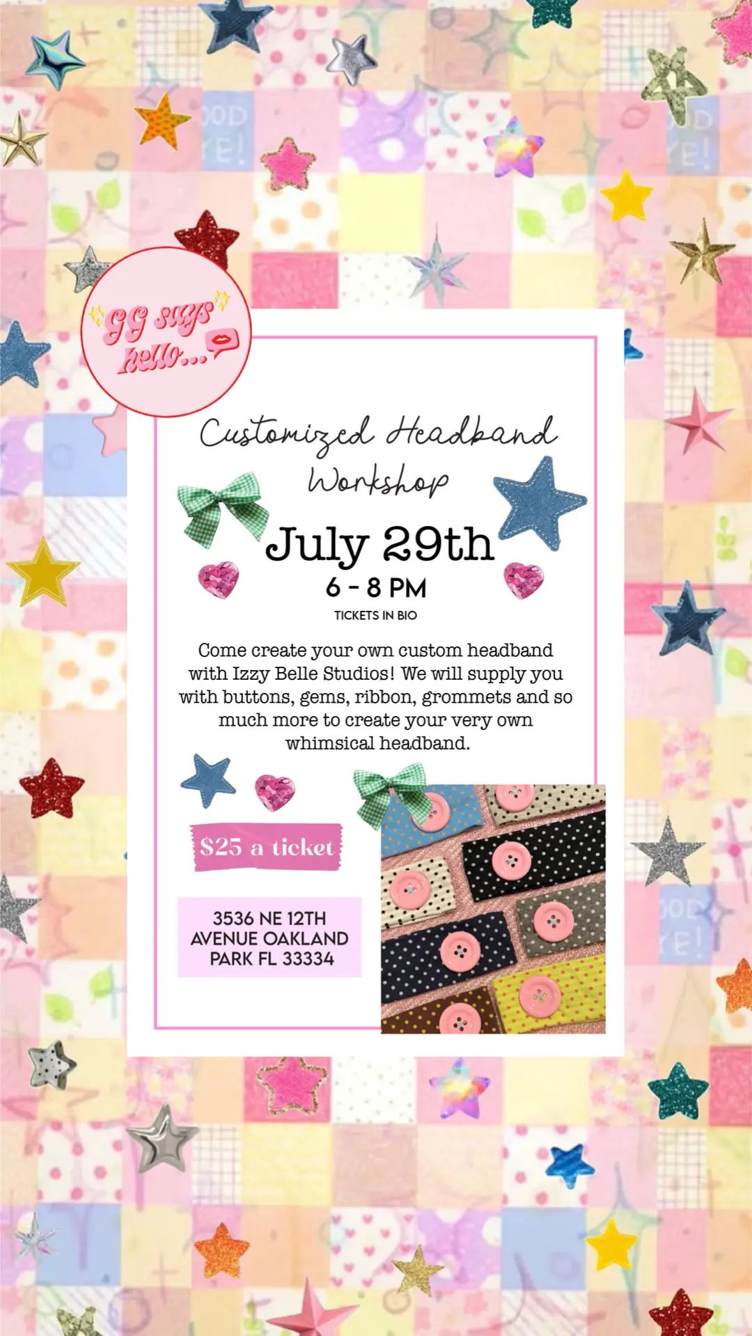Custom Headband Workshop 🌸